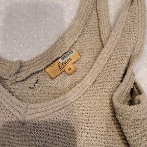 Vans Cream Scoop-Neck Knit Tank